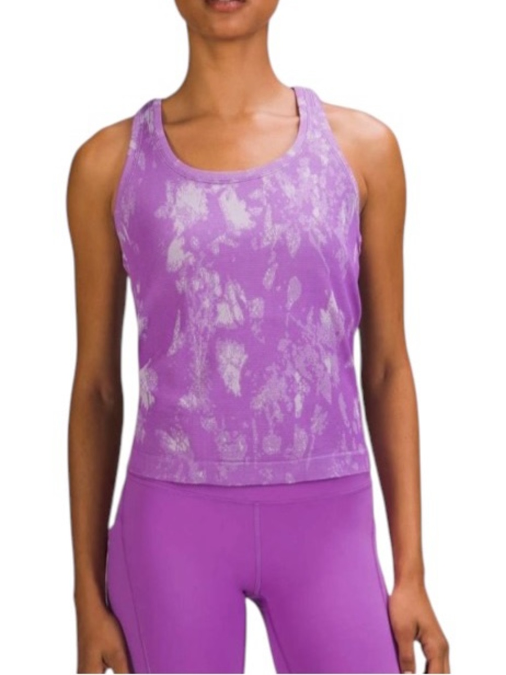 Lululemon Swiftly Tech Racerback Tank Top 2.0 Race Length Shadow Bloom Moonlit 6